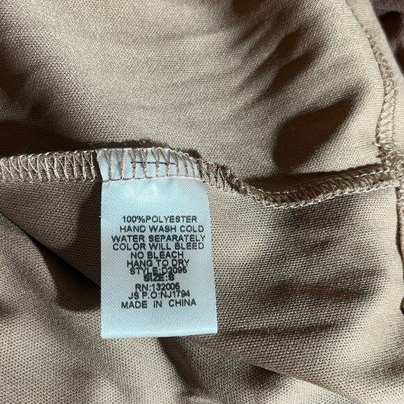 Entro Tunic Top Womens Size Small Brown White Lace Embroidered Boho Festival NEW - Picture 7 of 9